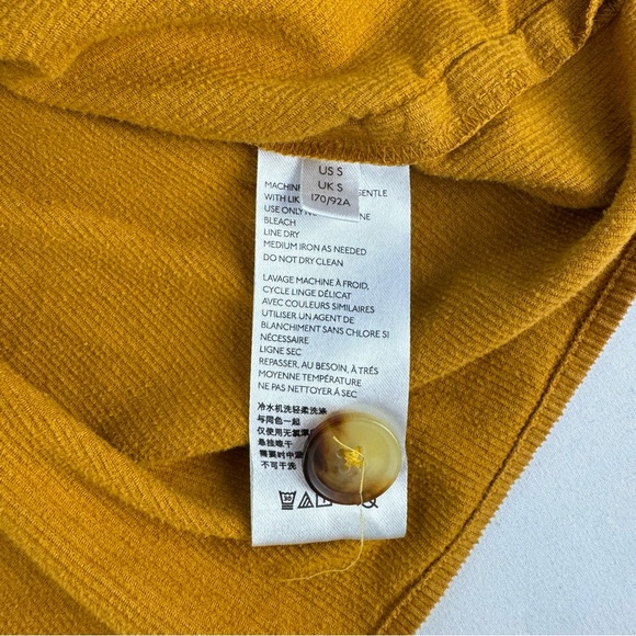 Anthropologie Maeve Maria babydoll button back corduroy blouse oversized small - Picture 9 of 14